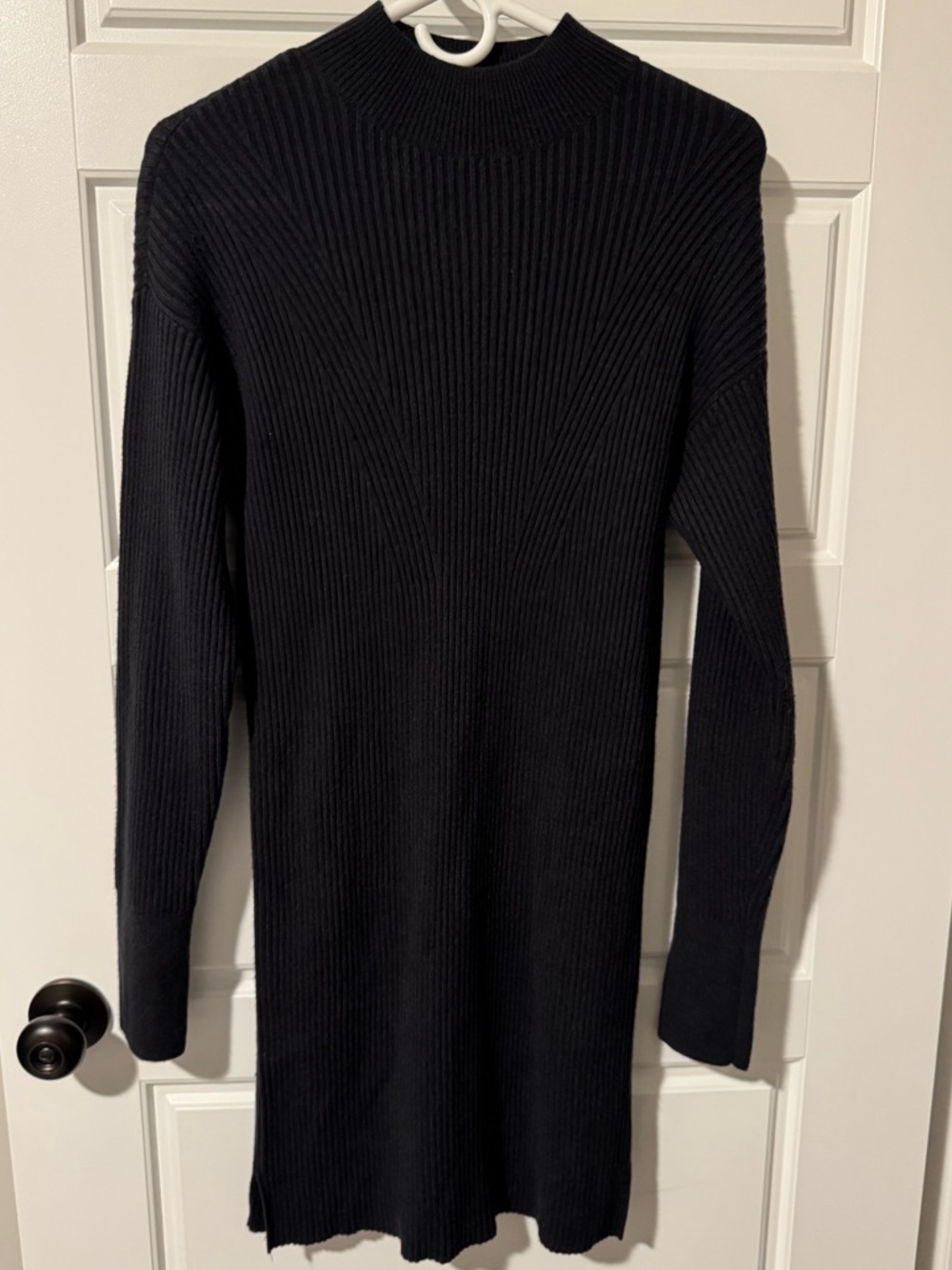 Abercrombie & Fitch Soft A&F Black Sweater Dress, Size Small Tall